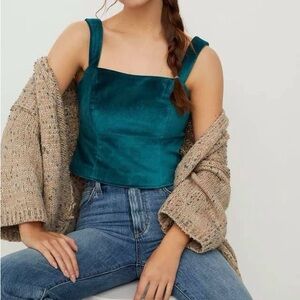 Anthropologie Maeve adorable lined top, zips in back, size xl, nwt